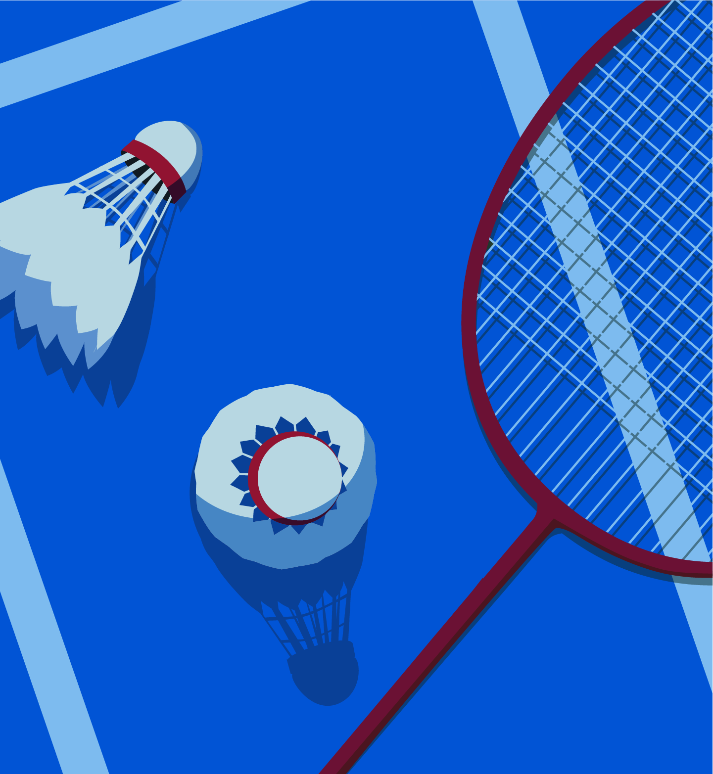 Badminton players